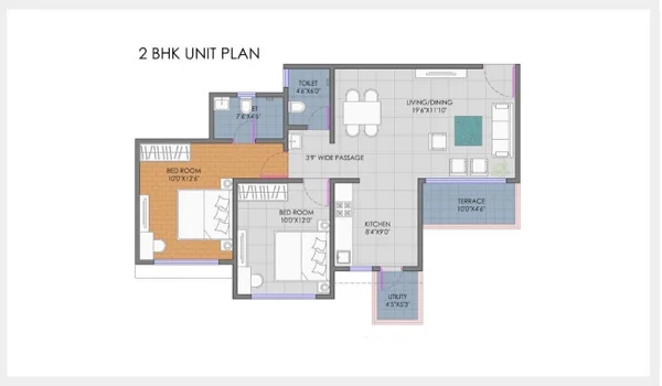 Ganga New Town Floor Plan